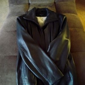 Ladies Black Leather Jacket